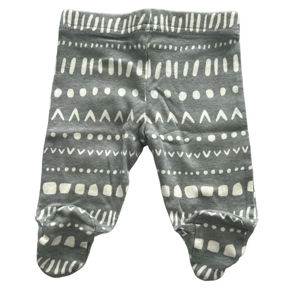 Gerber Newborn 3 piece set Pant Footies Mittens & Hat Cute Elephant 100% Cotton - Picture 6 of 6